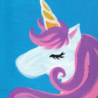 Acrylic Painting of a Unicorn