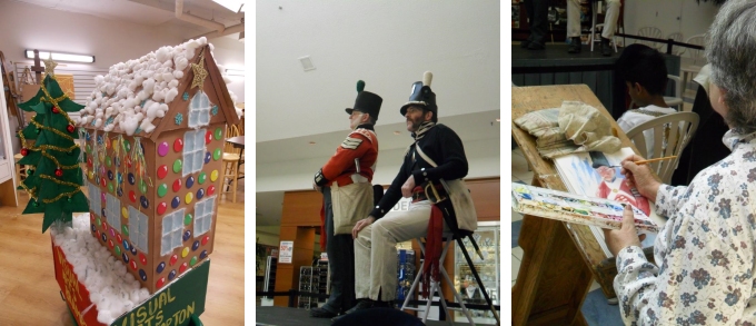 Santa Claus Parade Float Made By Students and War of 1812 Event