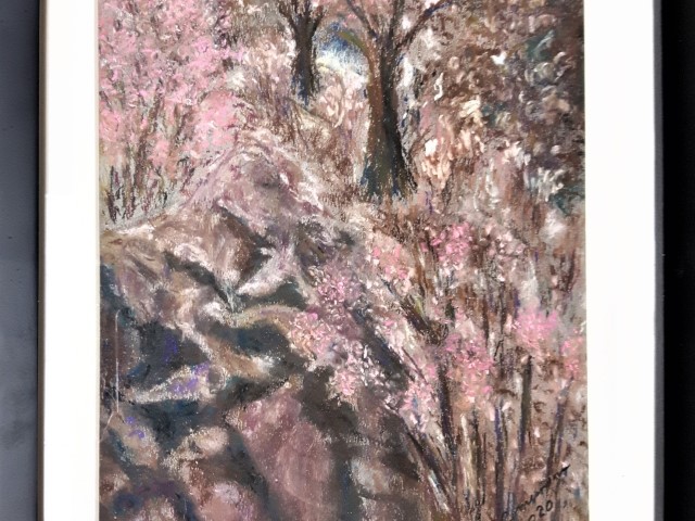 Spring Trees - 9×12 - Soft Pastel - $125 
