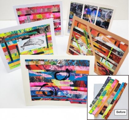 Stacked Paper Card Designs